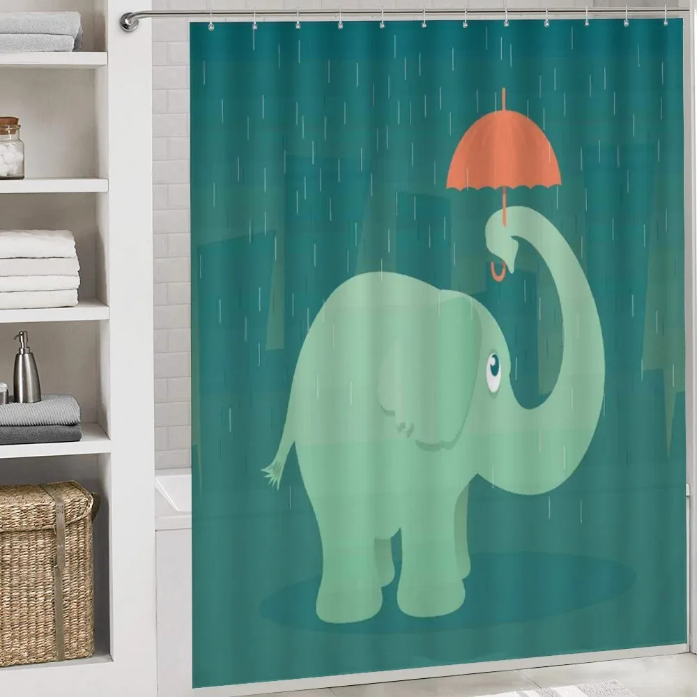 Elephant Holding Umbrella — Detail 4