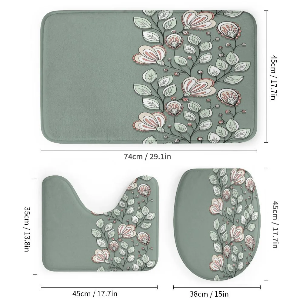 Flowers and Leaves Graphic — Detail 1