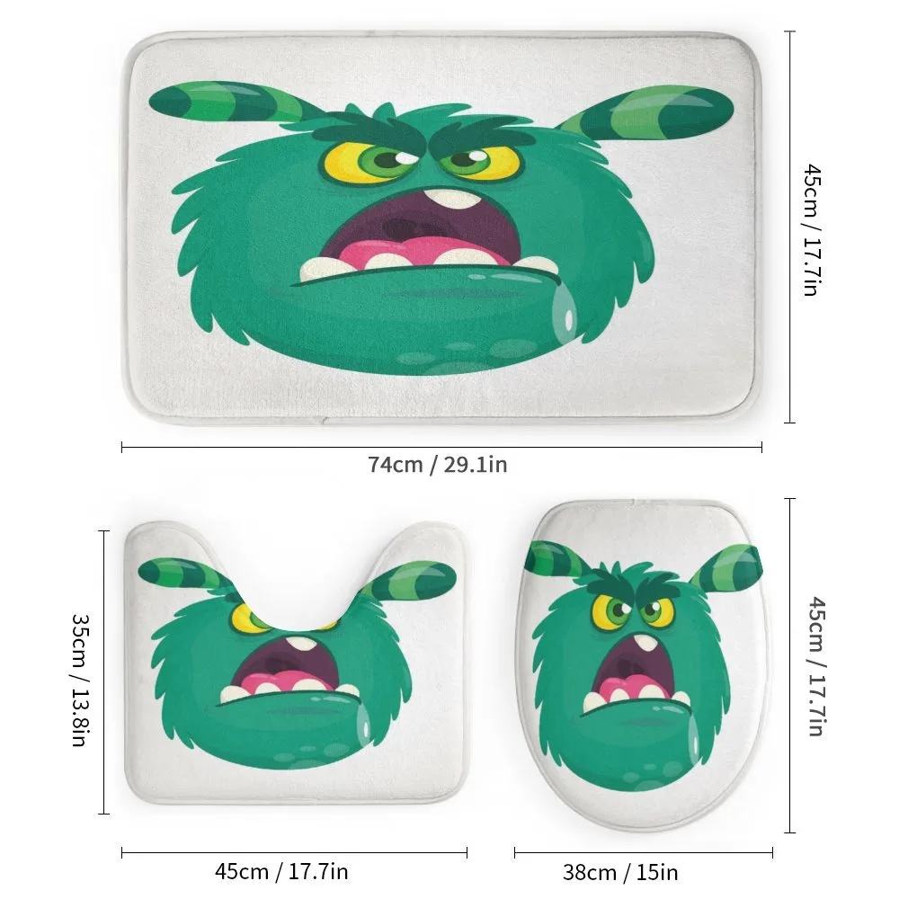 Fluffy Angry Monster Cartoon — Detail 1
