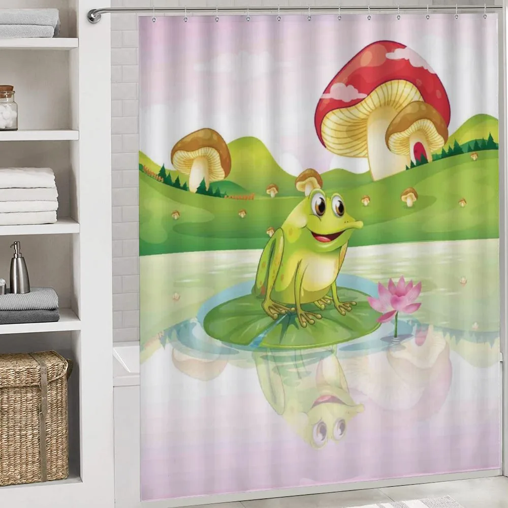 Frog on Water Lily Art — Detail 4