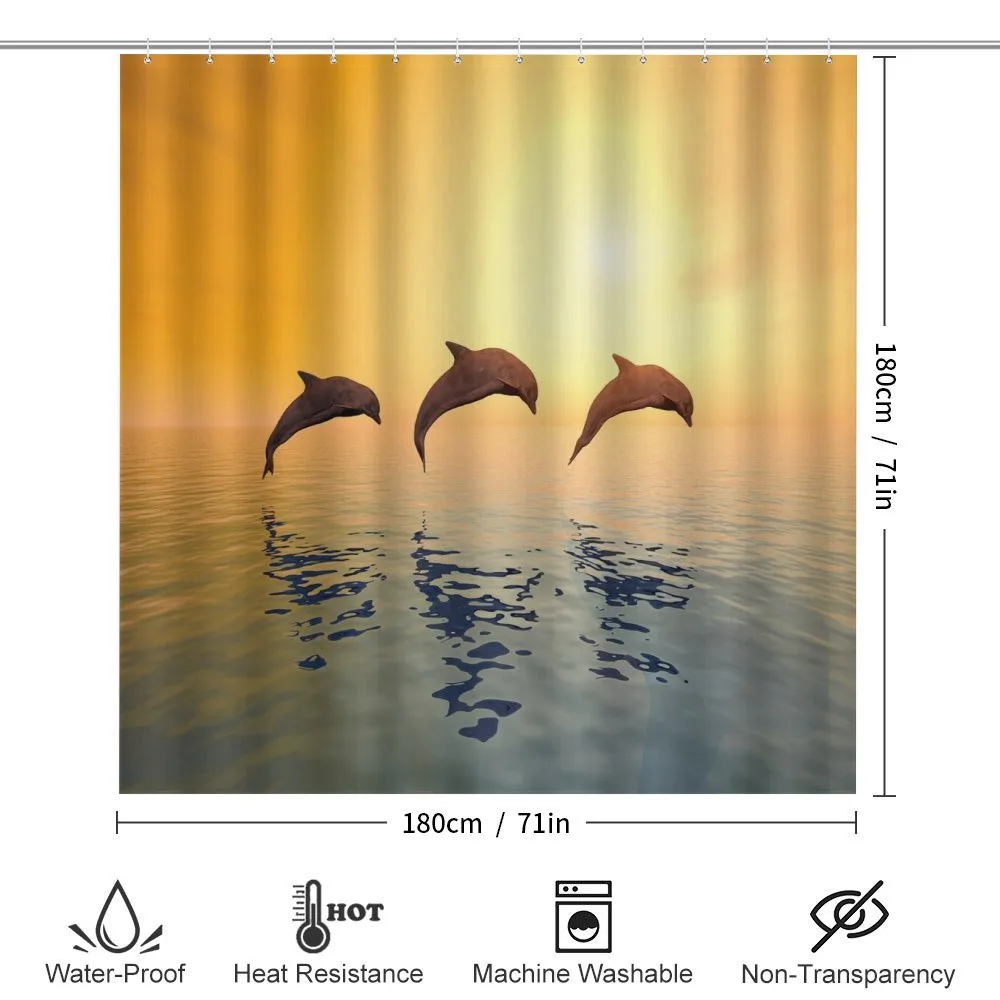 Jumping Fish on Sea Sunset — Detail 2