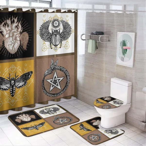 Occult Art on a shower curtain