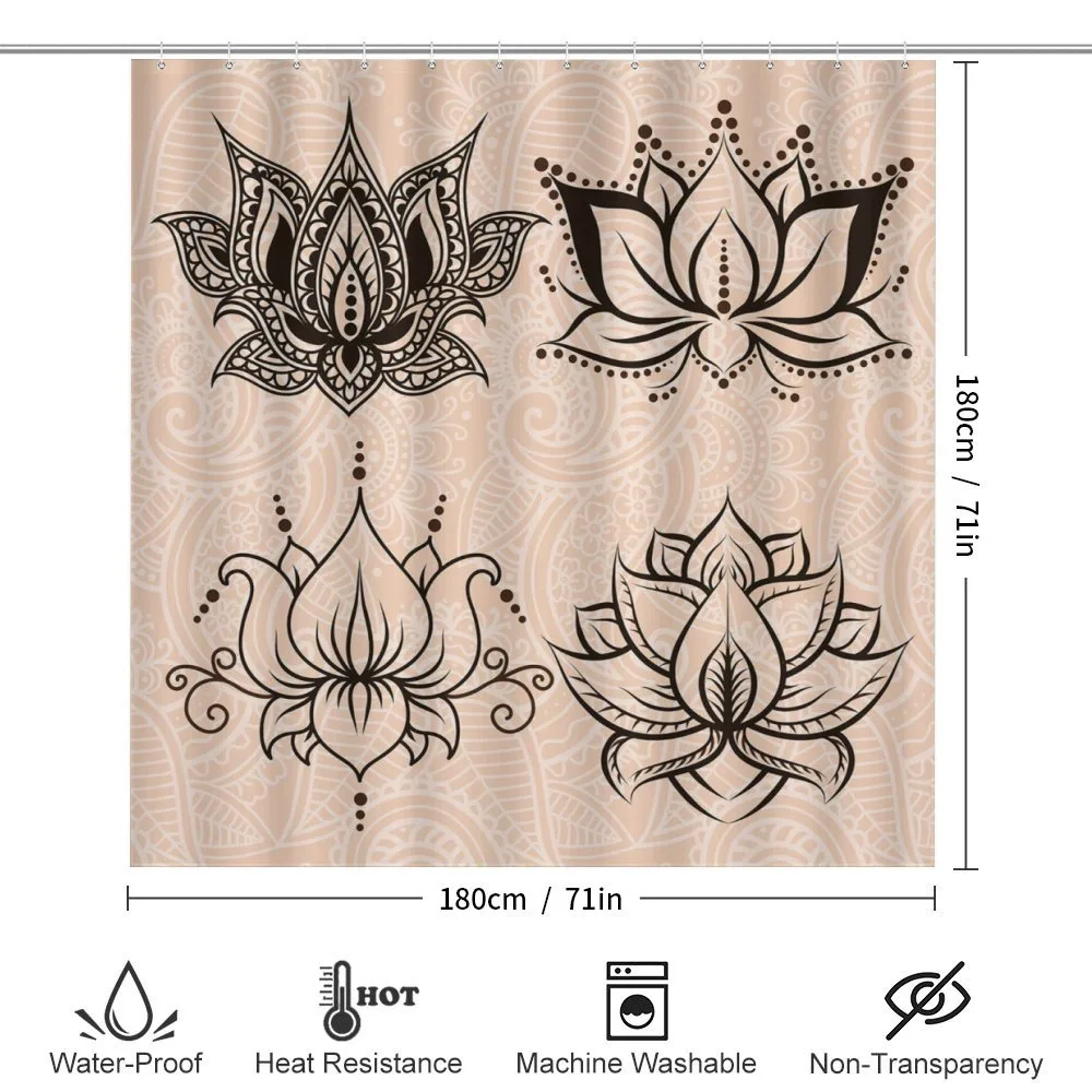 Ornamental Lotuses Swirls — Detail 2