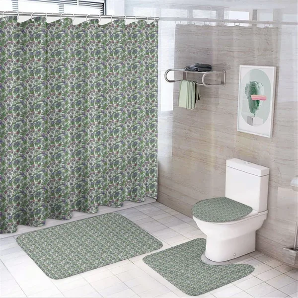 Ornate Colorful Flora on a shower curtain