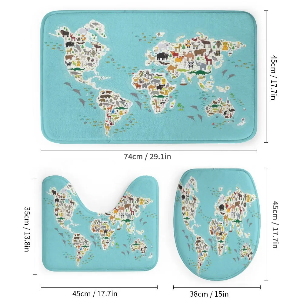 World Map Local Animal — Detail 1