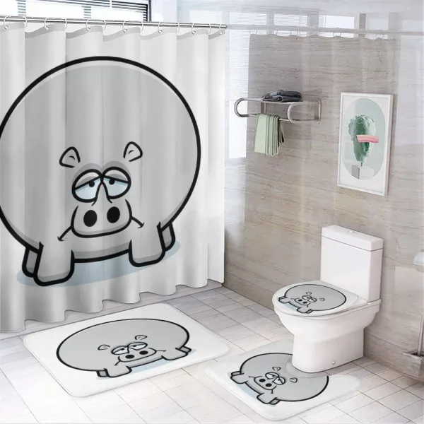 Animal with Sad Expression on a shower curtain