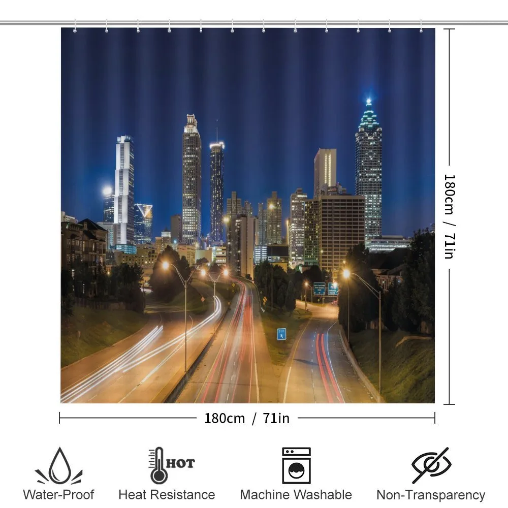 Atlanta Skyline Twilight — Detail 2