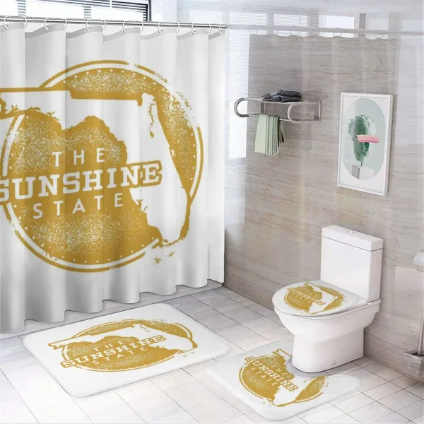 City Map Grunge Stamp on a shower curtain