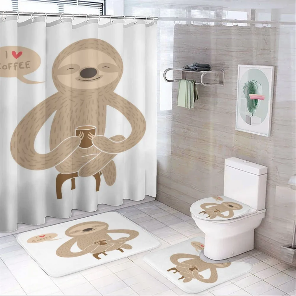 Coffee Lover Sloth with a Cup — Your design