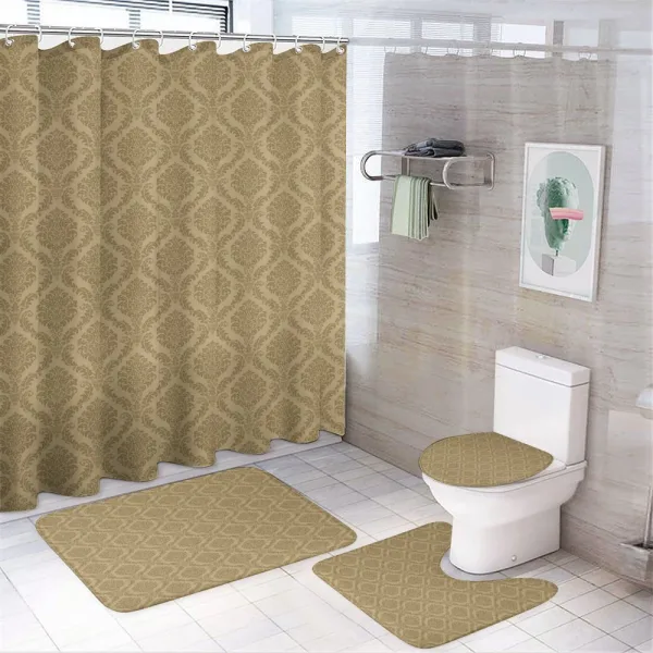 Eastern Soft Flowers on a shower curtain
