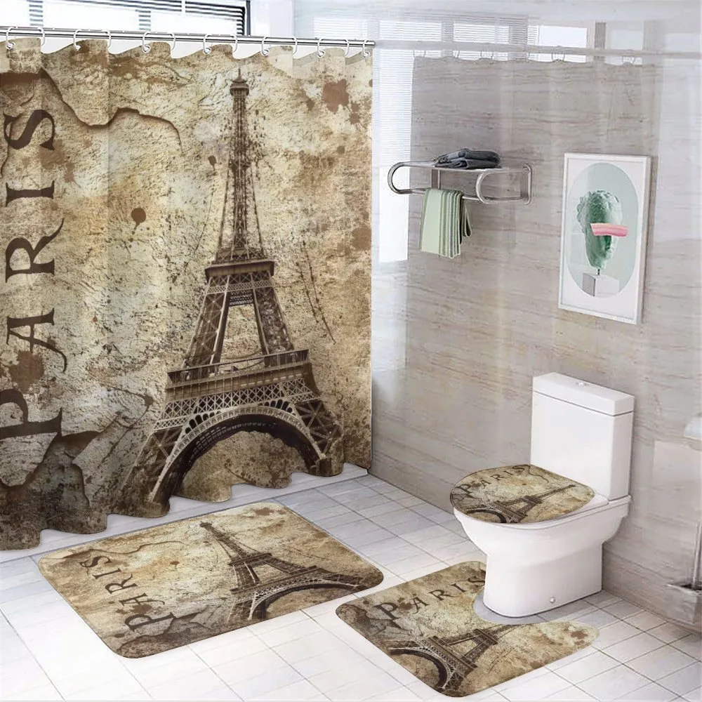 Eiffel Tower on Grunge Wall — Your design