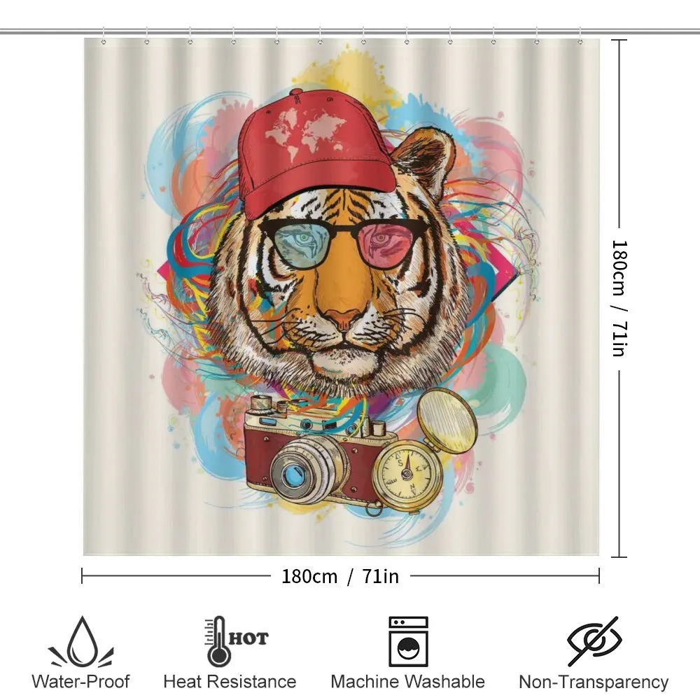 Hipster Tiger Sunglasses — Detail 2