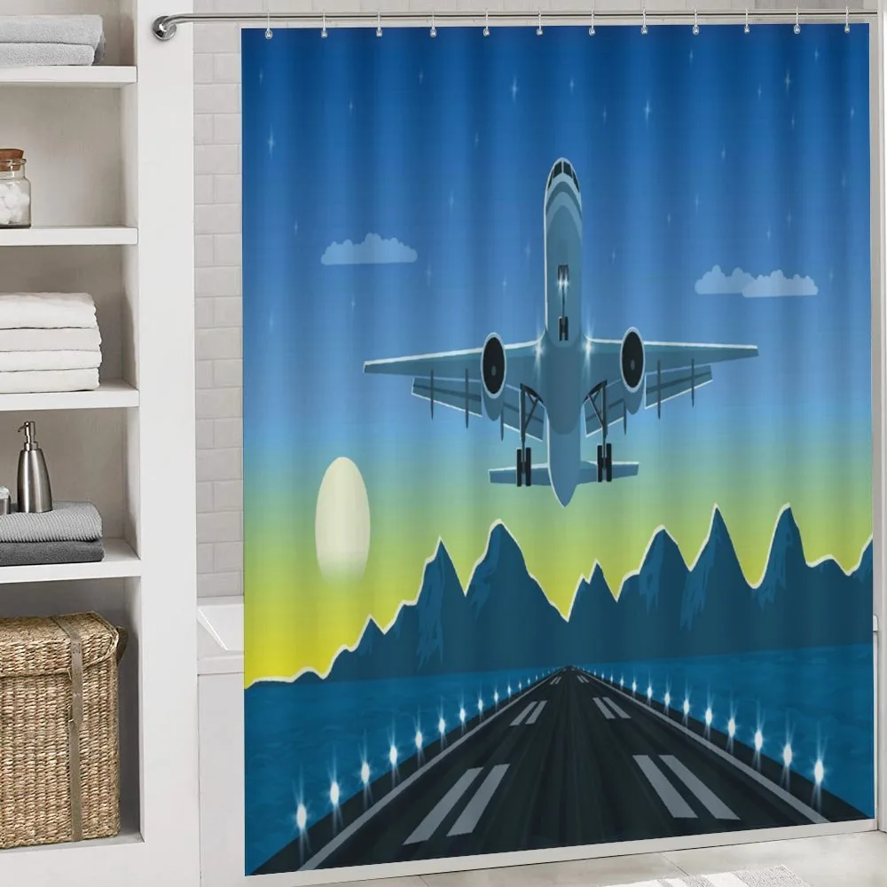 Landing Plane with Mountain — Detail 4