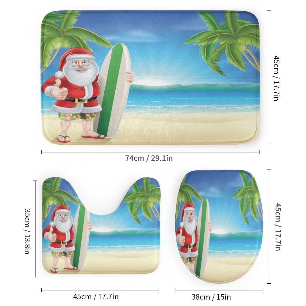 Santa with Surfboard — Detail 1