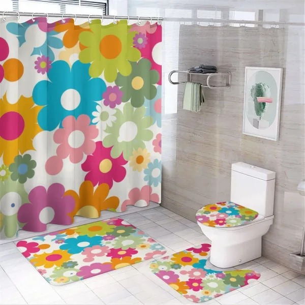 Sixties Inspiration on a shower curtain