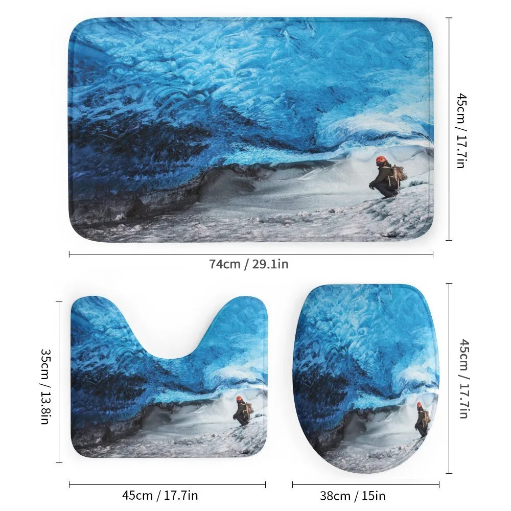 Traveler Man in Ice Cave — Detail 1