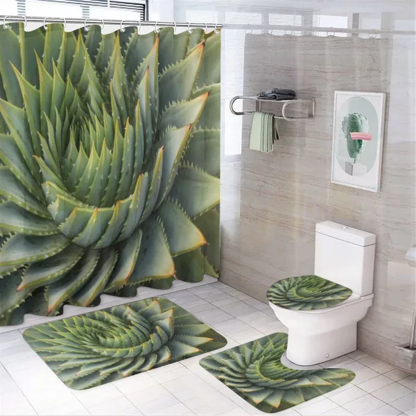 Western Botanic Plant on a shower curtain