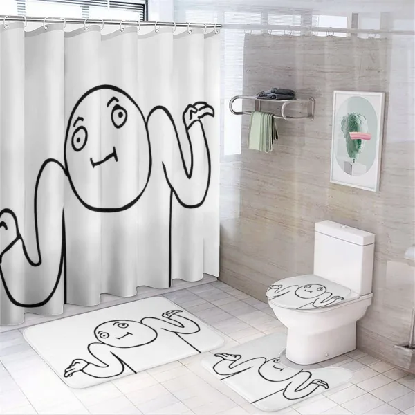Whaever Guy Meme Sketchy on a shower curtain