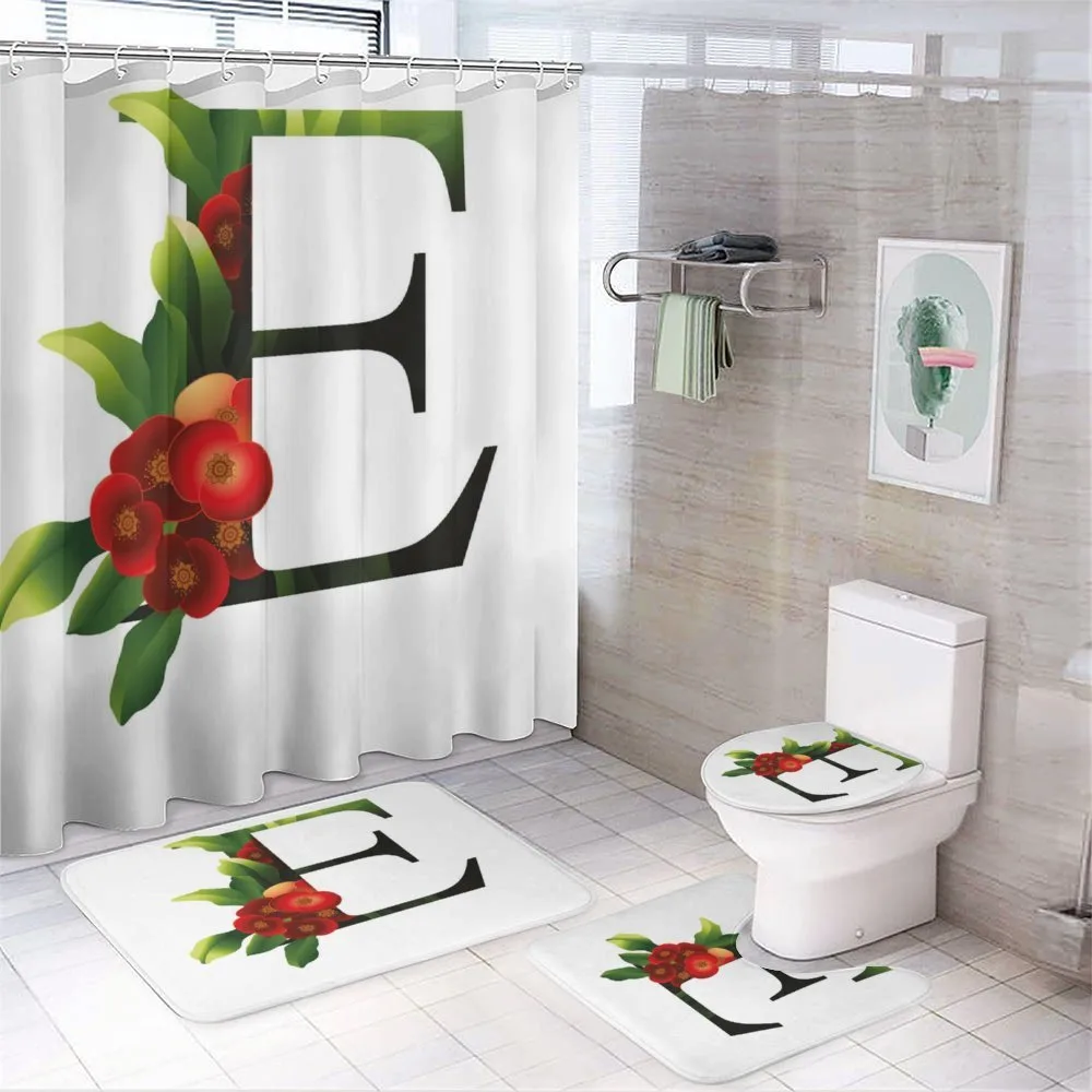 Alphabet Red Blooms — Your design
