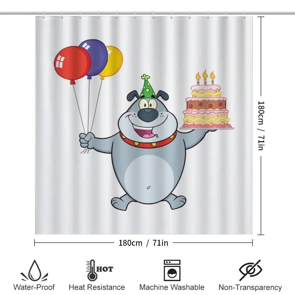 Bulldog Balloons and Cake — Detail 2