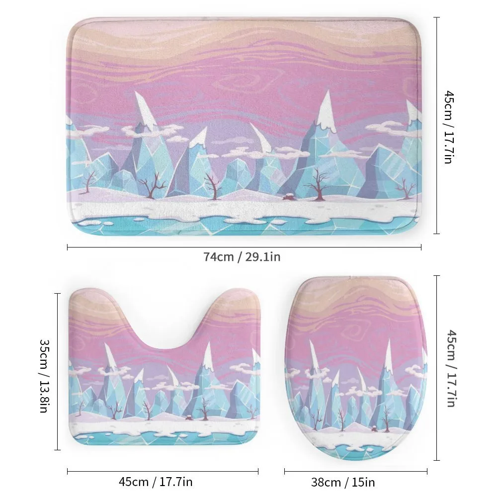 Cartoon Ice Mountains — Detail 1
