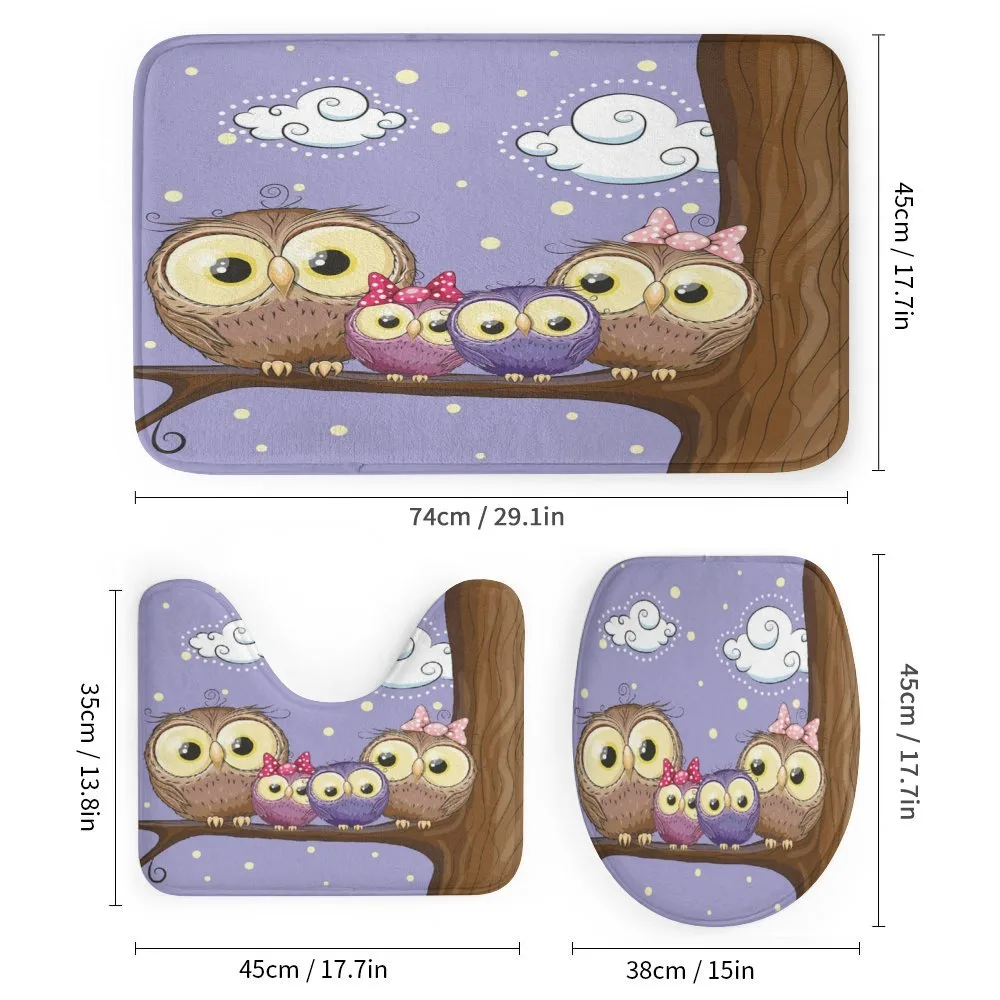Cartoon Style Owl Family — Detail 1