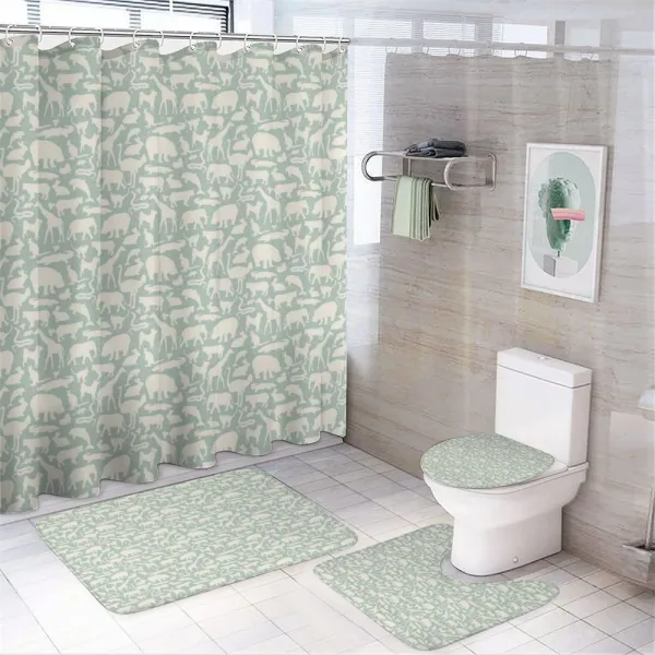Fauna from the World on a shower curtain