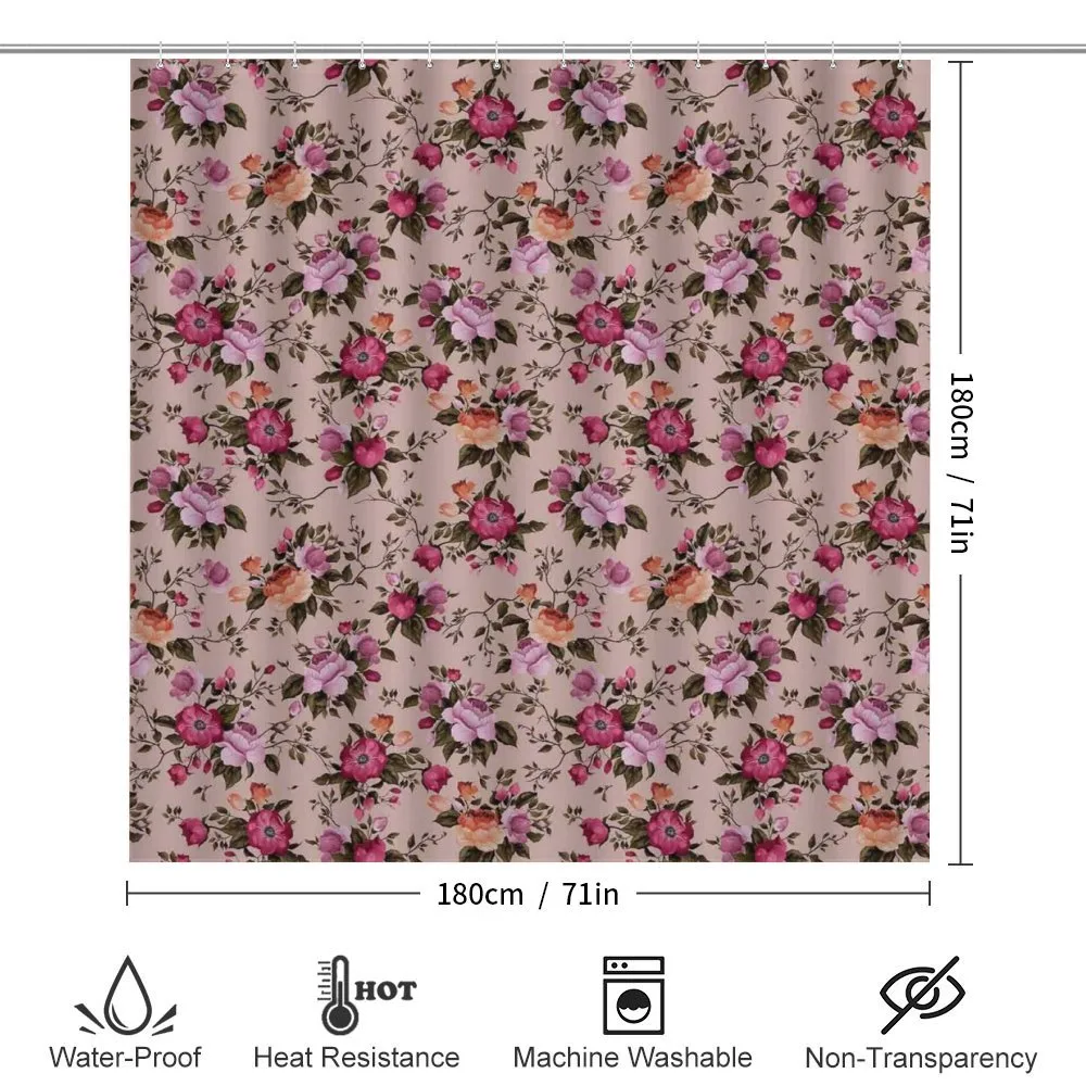 Floral Pattern with Rose — Detail 2