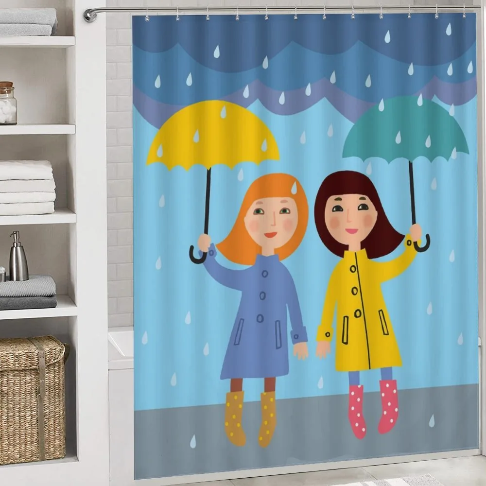 Girls Under the Rain — Detail 4