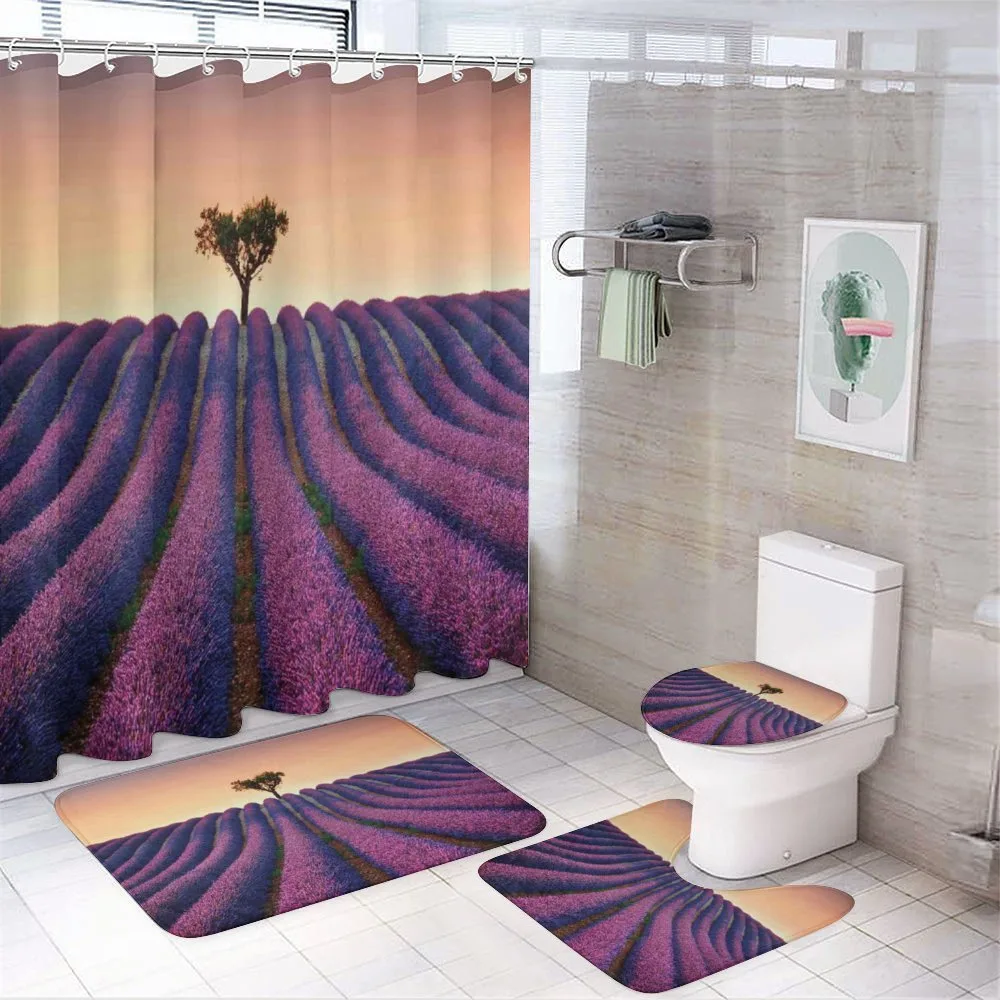 Lavender Flowers Field — Your design