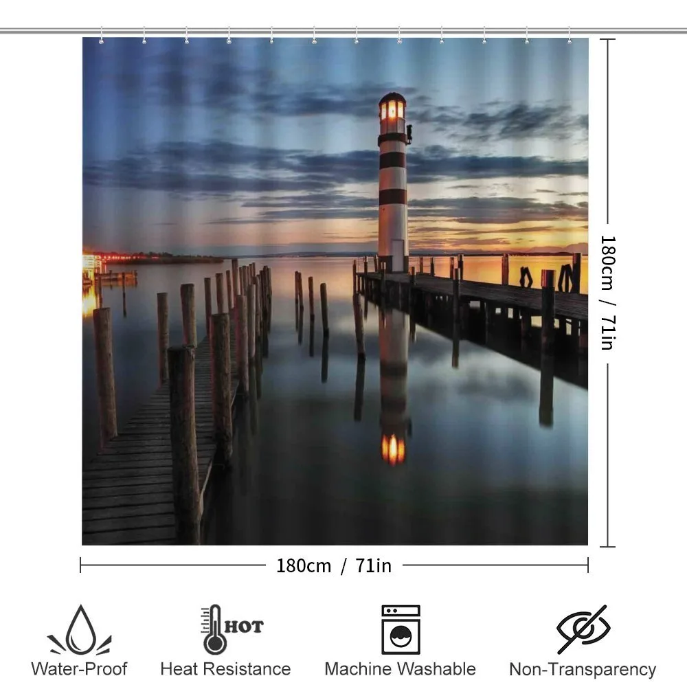 Lighthouse Calm Dusk — Detail 2
