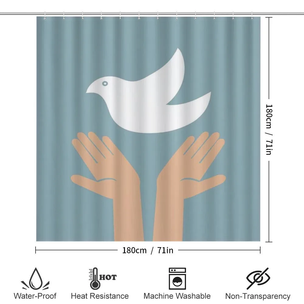 Peace Dove Flying Hands — Detail 2
