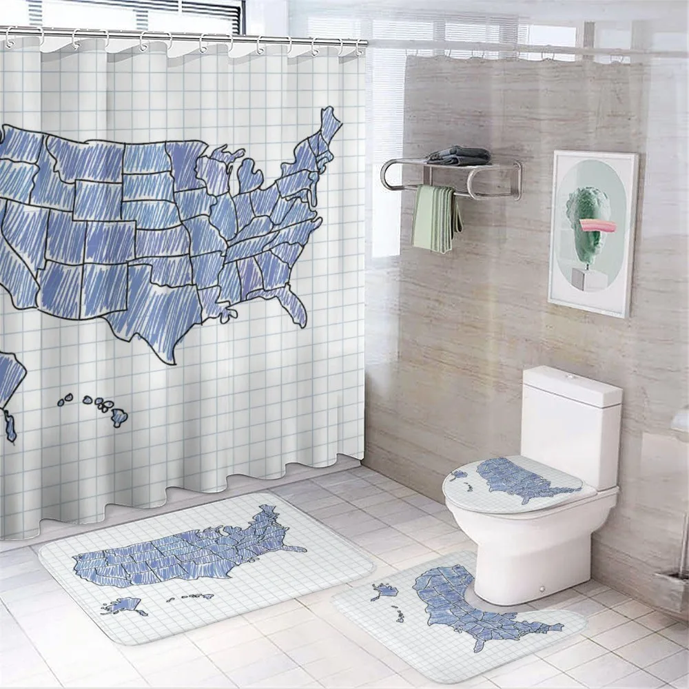 Sketchy US Map Doodle Style — Your design