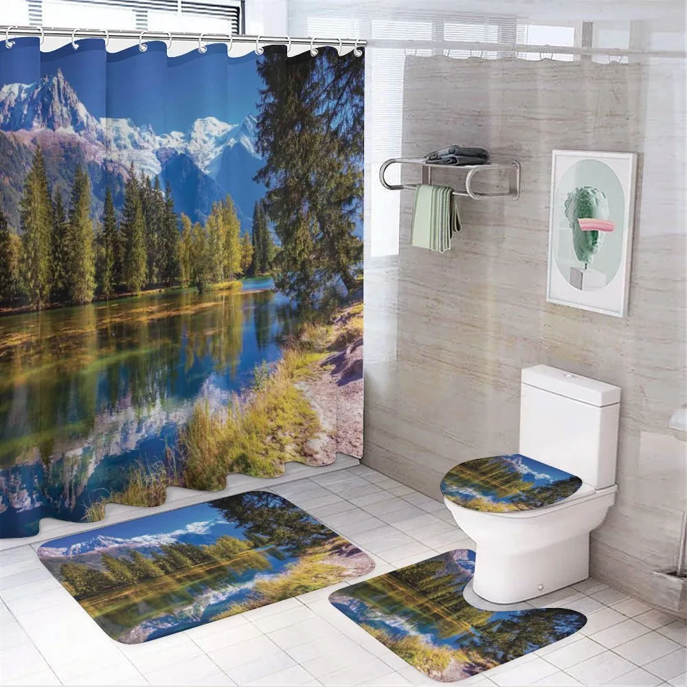 Snowy Alps Lake Pine — Your design