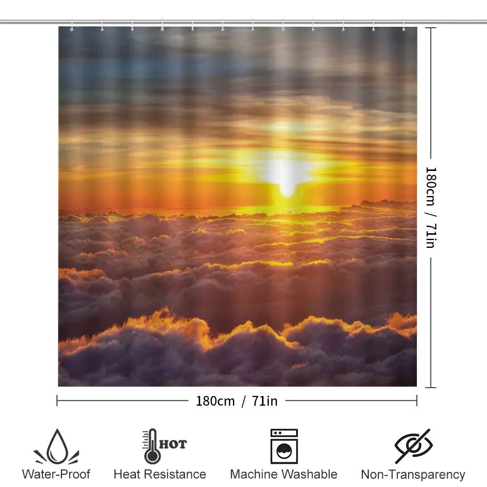 Sunset Scene on Clouds — Detail 2