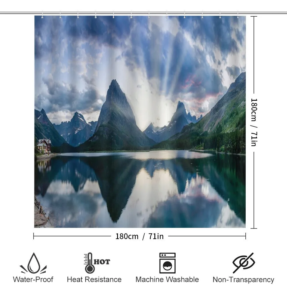 Swiftcurrent Lake Panorama — Detail 2