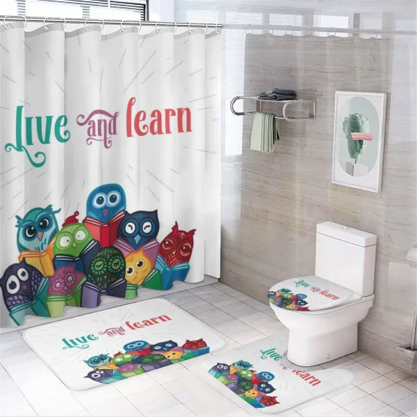 Toy Like Owls Kid Style on a shower curtain