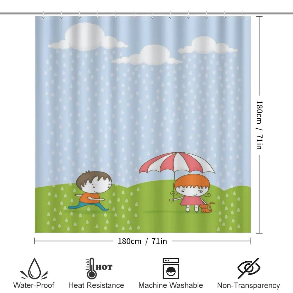 Boy and Girl in the Rain — Detail 2