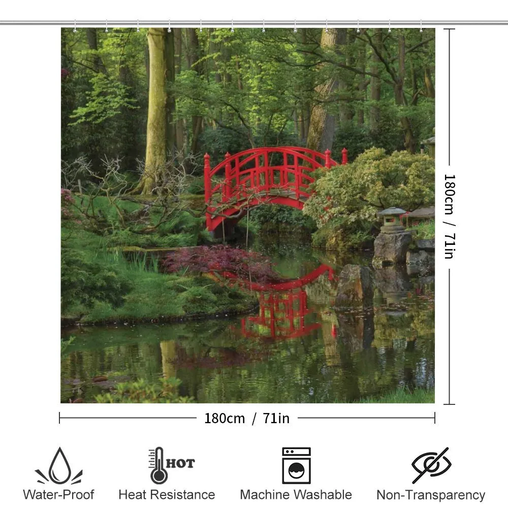Chinese Bridge in a Forest — Detail 2