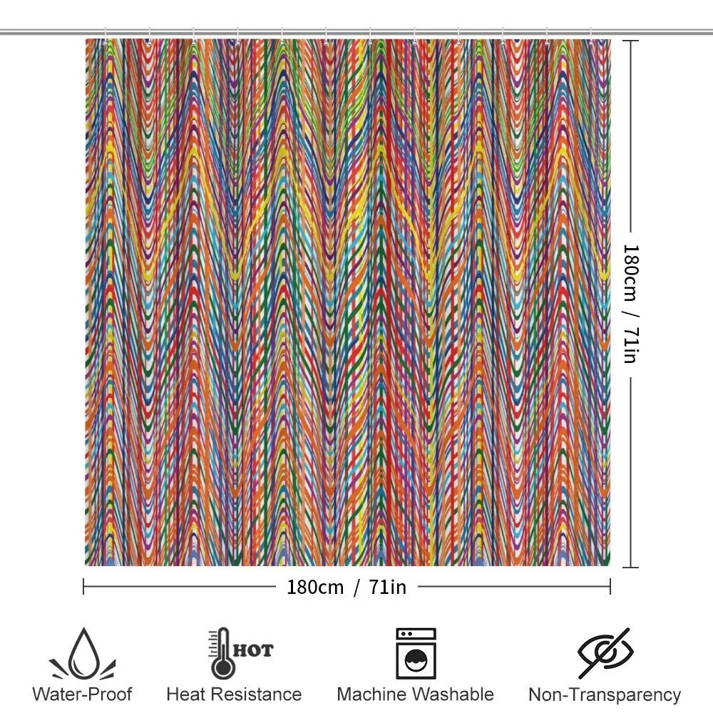 Colorful Zig Zag Lines — Detail 2