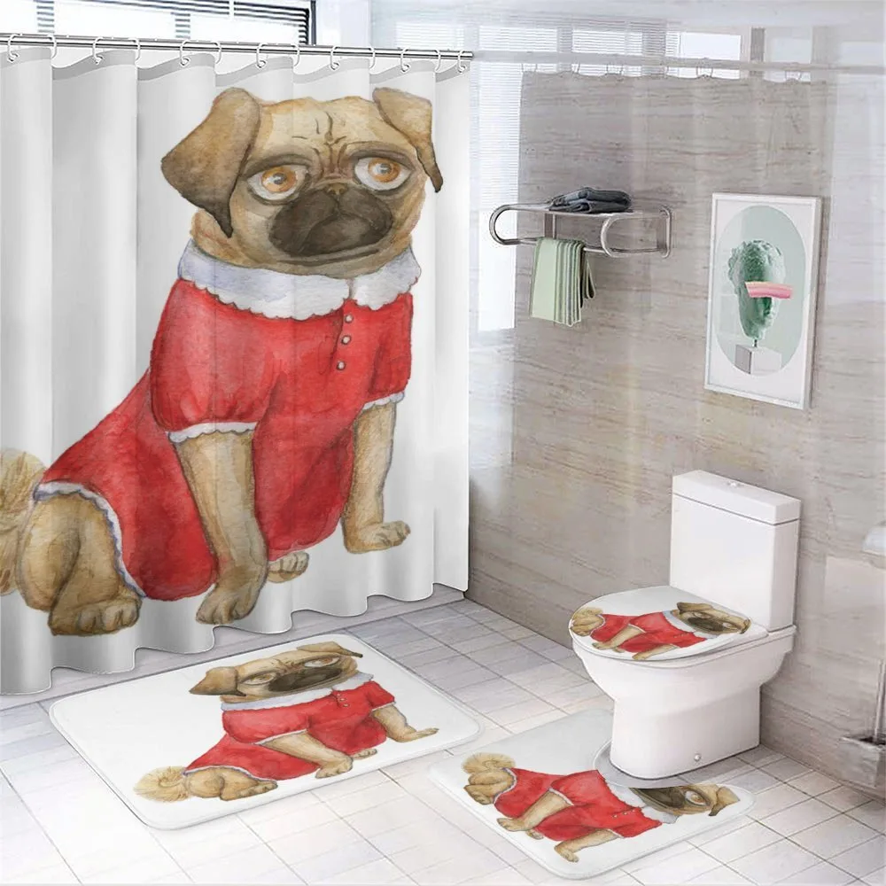 Dog in Red Dress Cartoon — Your design