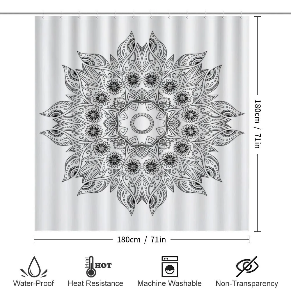 Mandala Black White — Detail 2