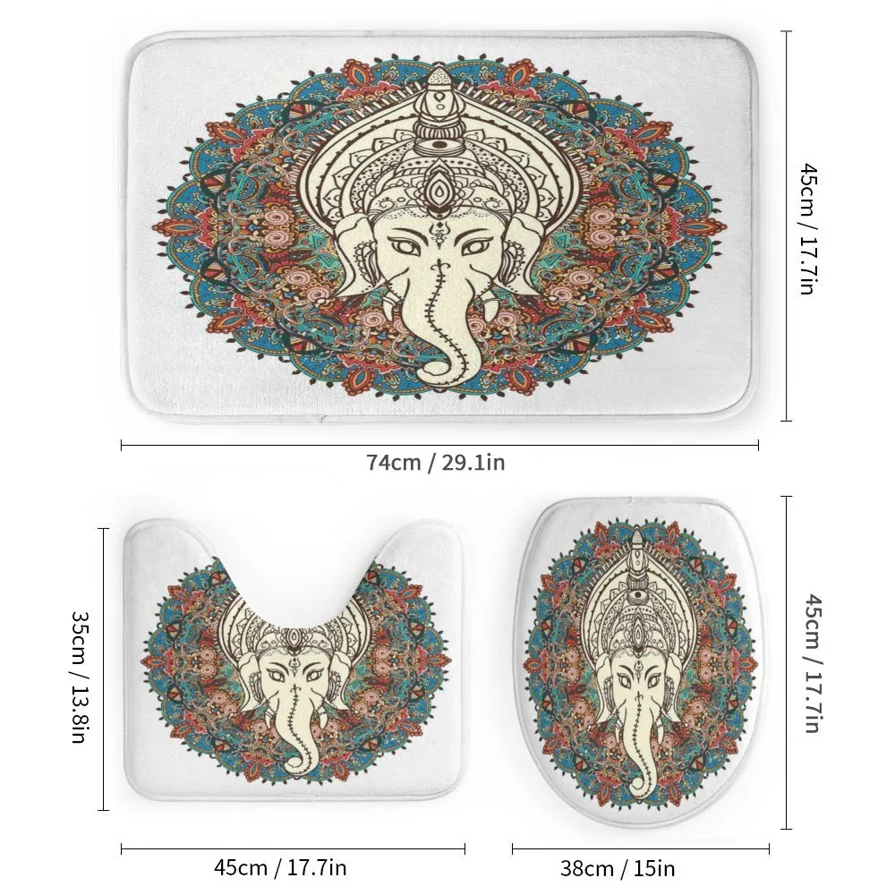 Mandala Floral Elephant — Detail 1