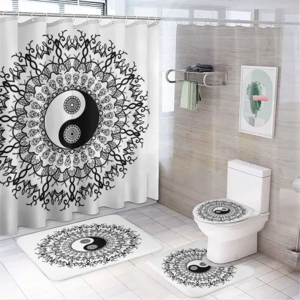 Mandala Vintage Boho on a shower curtain