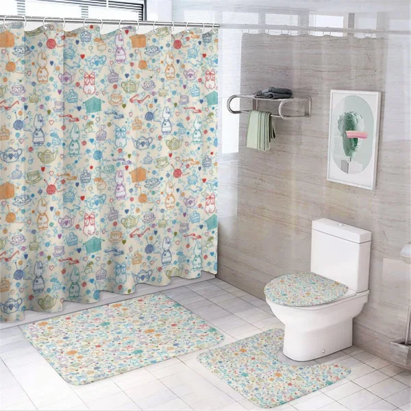 Pastime Things on a shower curtain