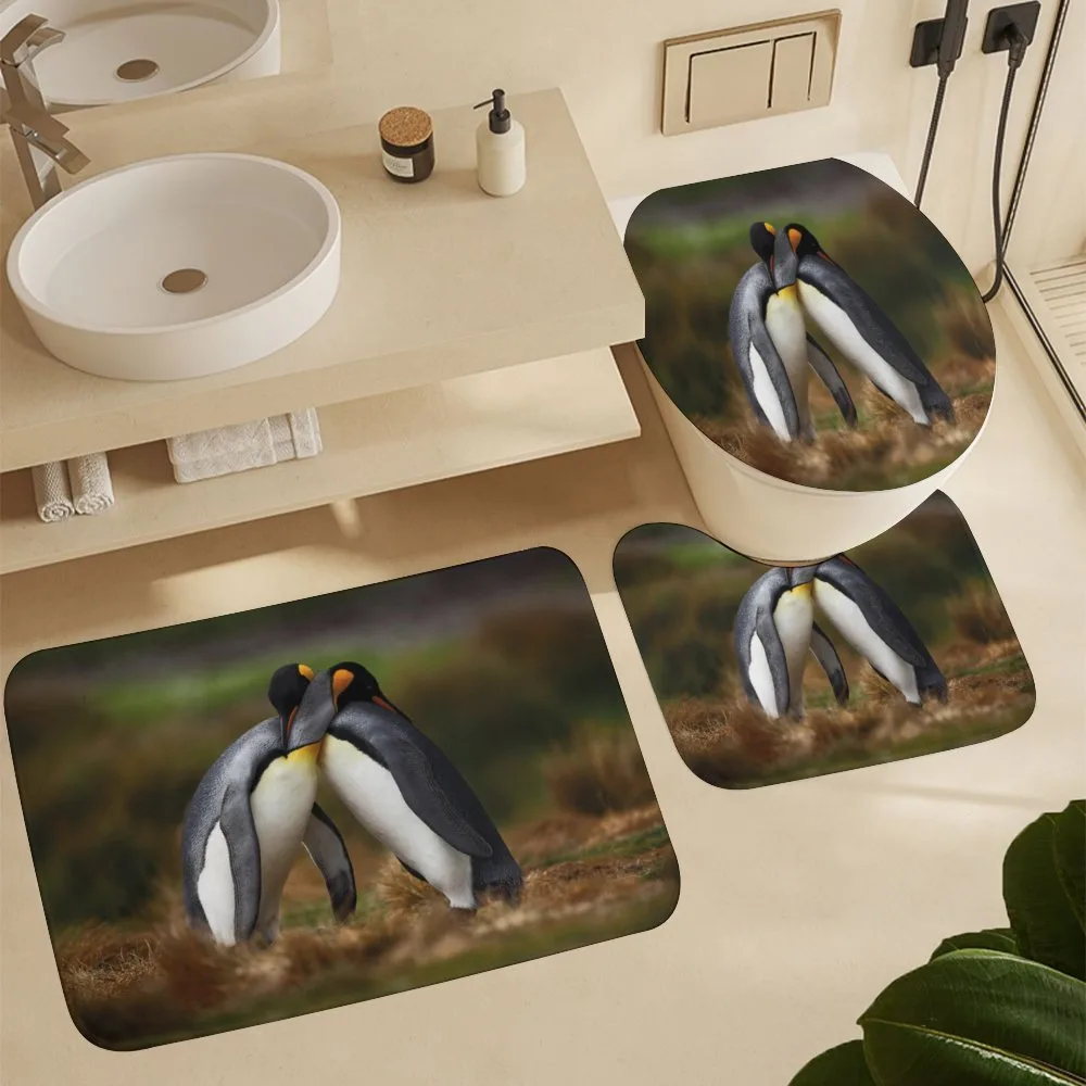 Penguin Couple Cuddling — Detail 5