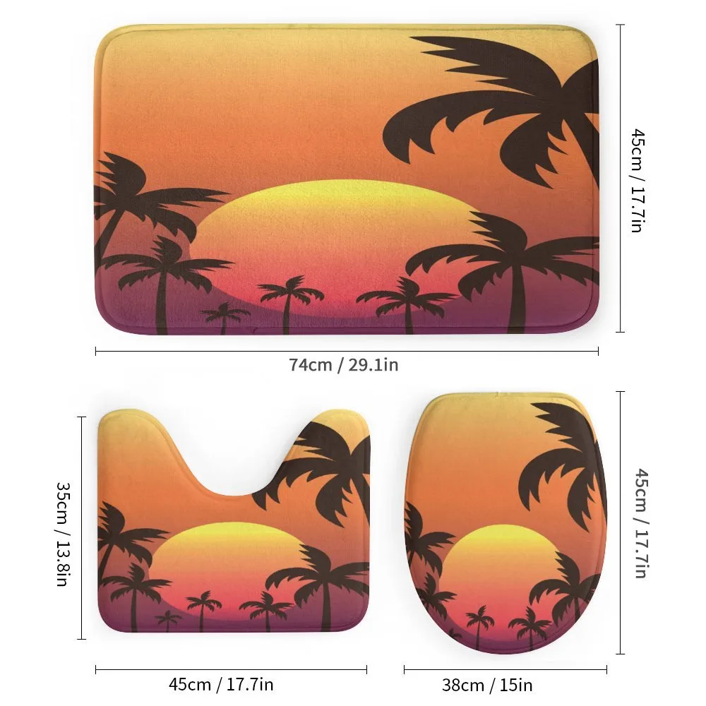 Sunset with Palms Art — Detail 1