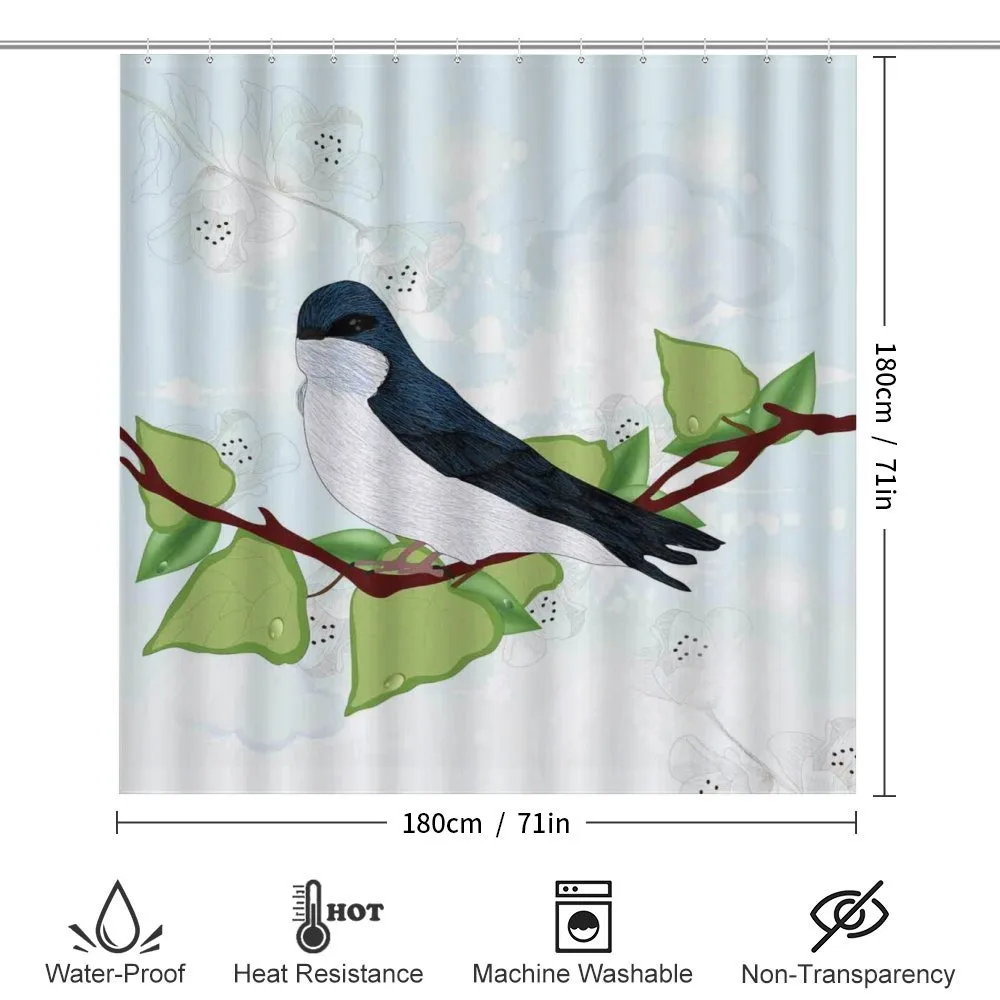 Swallow Bird on Branch — Detail 2