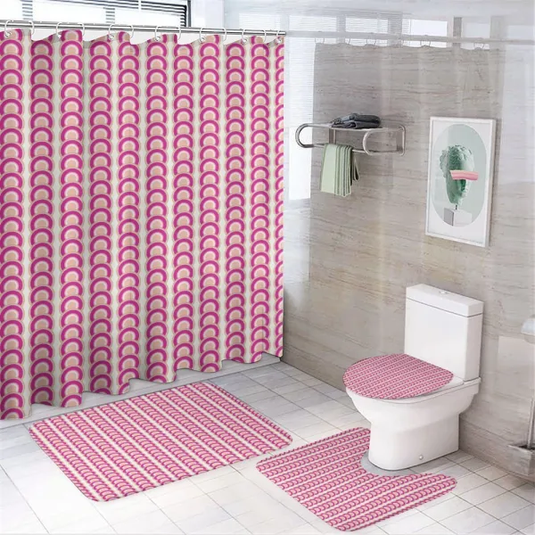 Vibrant Colored Vertical on a shower curtain