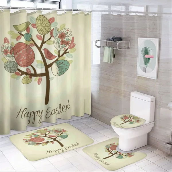 Vintage Spring Foliage on a shower curtain